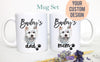 Personalized White Terrier Dog Individual or Mug Set - White Ceramic Custom Mug