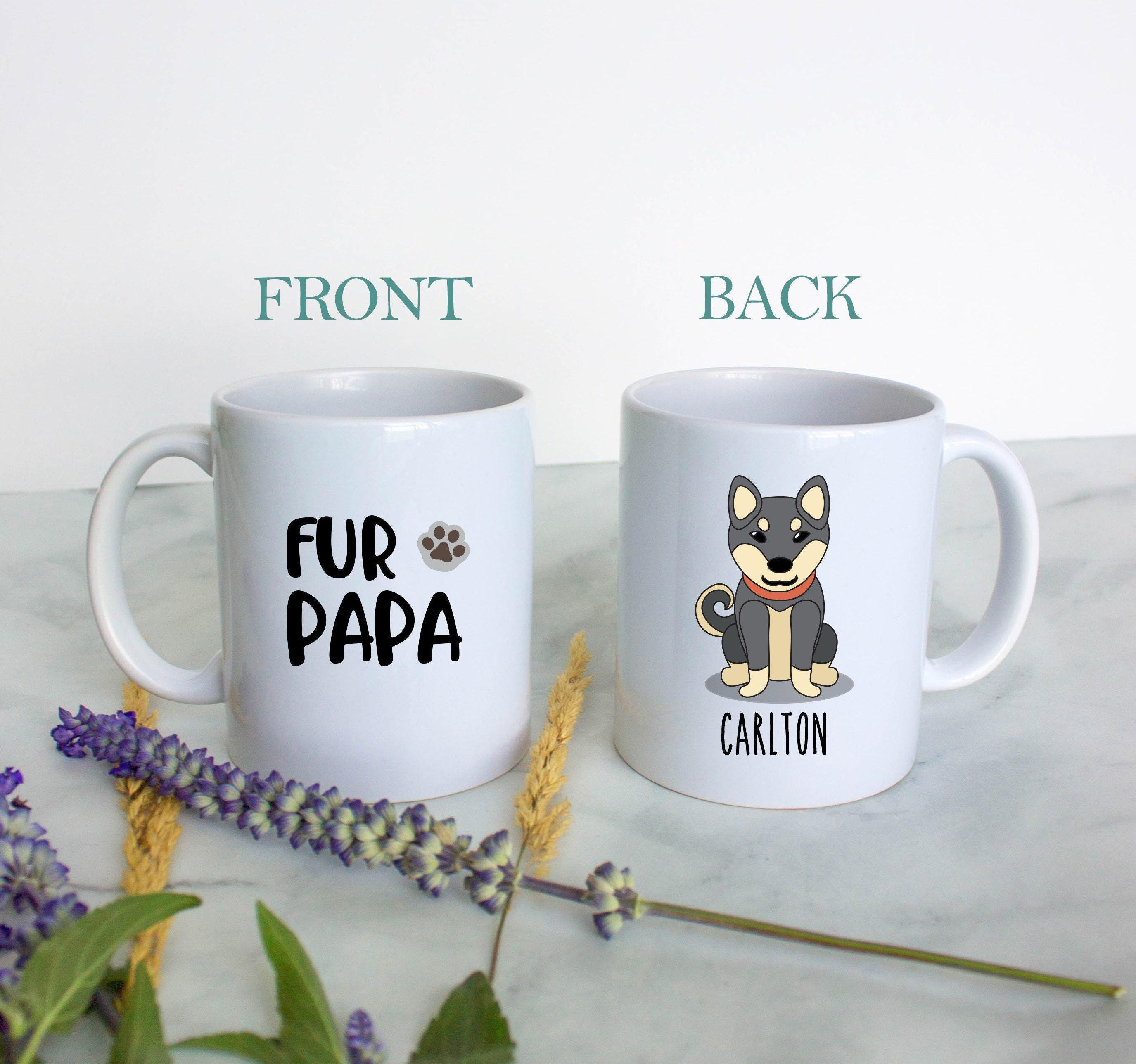 Personalized Dog Dad Mug - White Ceramic Custom Mug