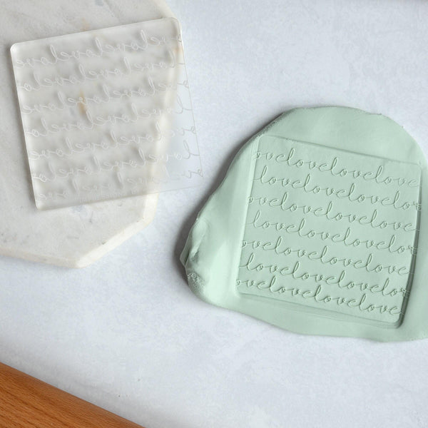 Love Fondant Embosser Stamp and Cutter