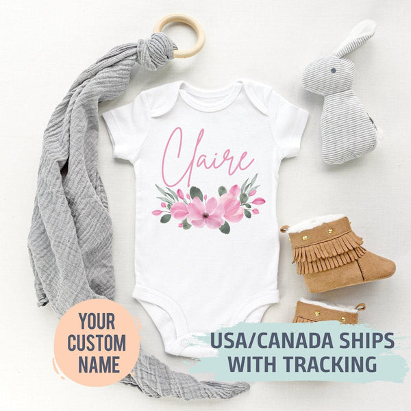 Personalized Baby Name Bodysuit