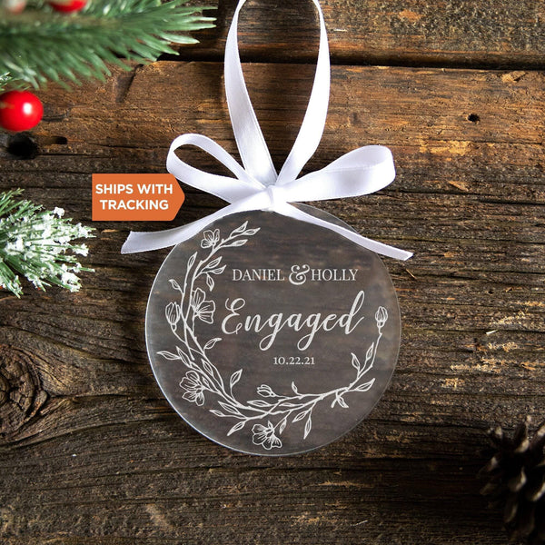Personalized Engaged Ornament