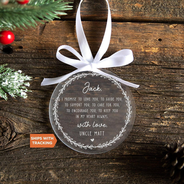 Personalized Thank You Godmother Godfather Ornament