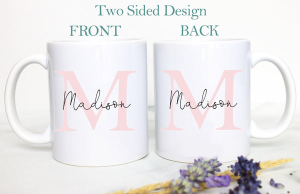 Personalized Name Initial on Mug