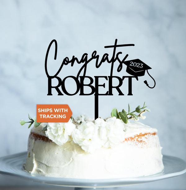 Personalized Graduation Cake Topper