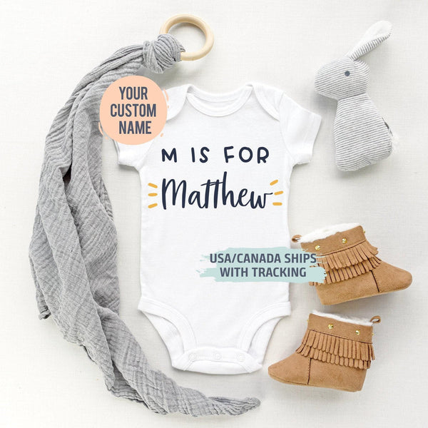 Personalized Baby Name Bodysuit