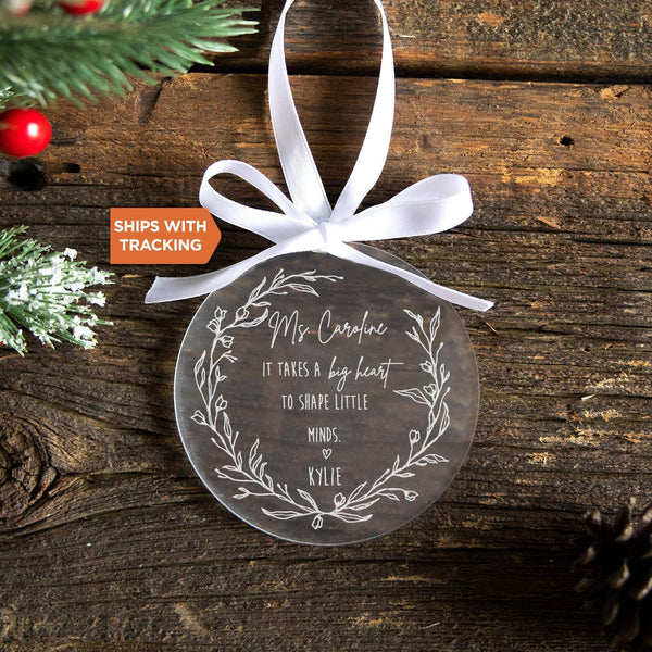 Teacher Thank You Ornament