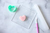 Valentine's Day Conversation Hearts Acrylic Fondant Embosser and Cookie Cutter