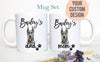 Personalized Doberman Mom and Dad Individual or Mug Set - White Ceramic Custom Mug