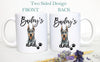 Personalized Doberman Mom and Dad Individual or Mug Set - White Ceramic Custom Mug