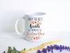 Only The Best Aunts Get Promoted to Godmother Floral - White Ceramic Mug