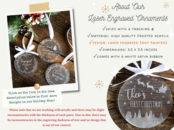 Custom Promoted to Auntie Or Uncle Ornament