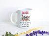 Photographer Custom Name Pink Floral - White Ceramic Mug