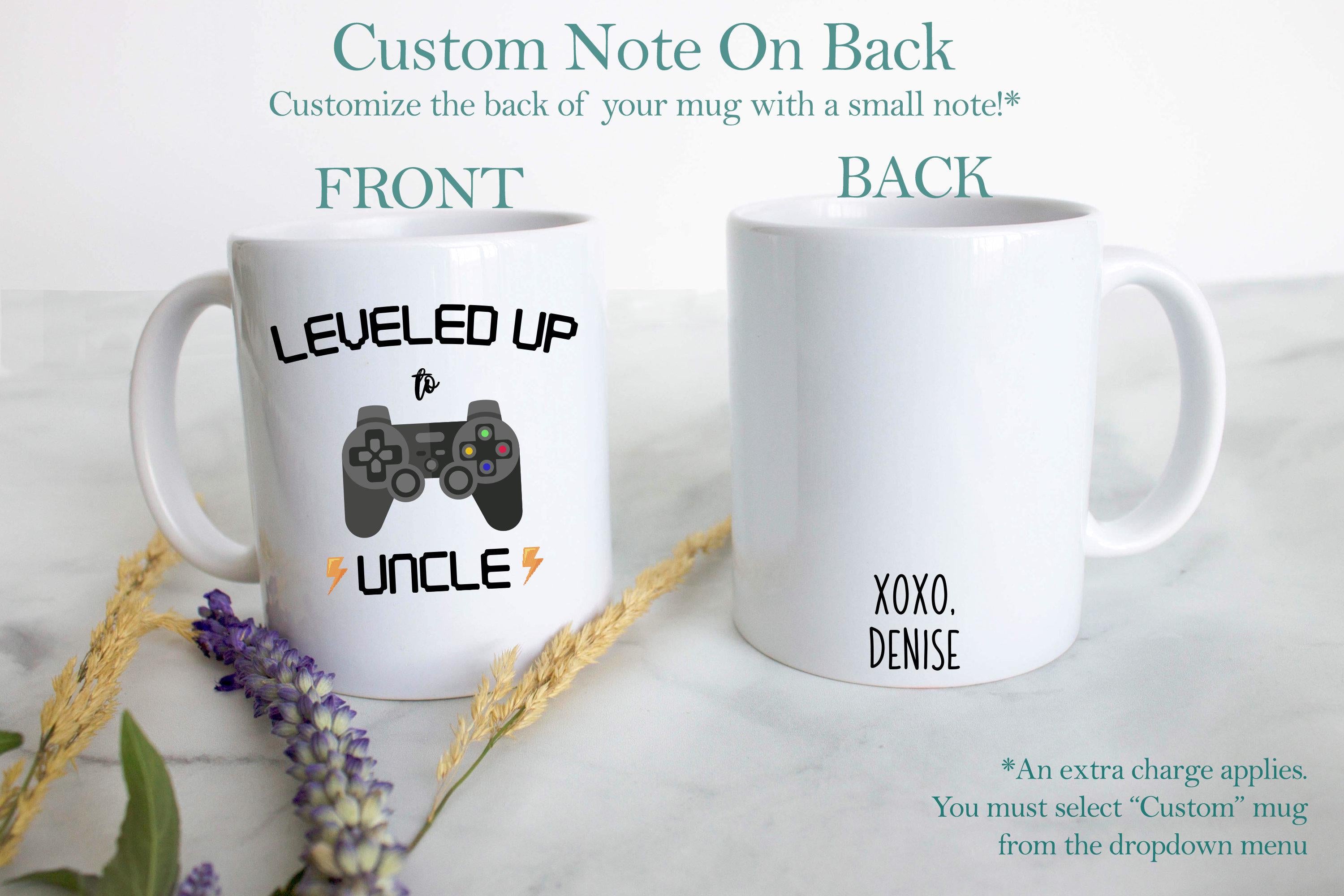 Leveled Up to Uncle Playstation - White Ceramic Mug