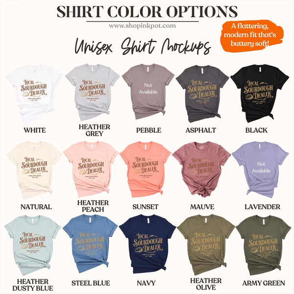 Custom Local Sourdough Baker T-Shirt | Gift For Baker, Baker T-Shirt, Sourdough Baking Shirt, Bakery Gift, Baking Mom Shirt, Sourdough Baker