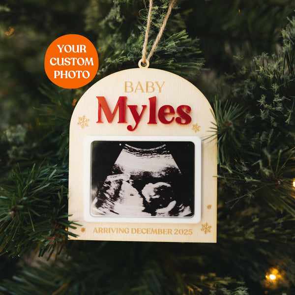 Personalized Ultrasound Expecting Baby Ornament 2025 | Pregnancy announcement, Sonogram, Parents to Be Gift, New Baby Keepsake