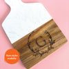 Personalized Marble Wood Cutting Board, Custom Engraved Charcuterie Board, Wedding Gift, Housewarming Gift, Coasters, Cutlery