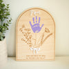 Mothers Day Gift, Handprint Sign, Mom or Grandma Gift from Kids, Personalized Handprint Craft, Kids Handprint Art
