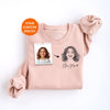 Custom Portrait Sweatshirt for Mom or Grandma, Personalized Sweatshirt, Kids Drawing Sweatshirt, Mothers Day Gift from Kids