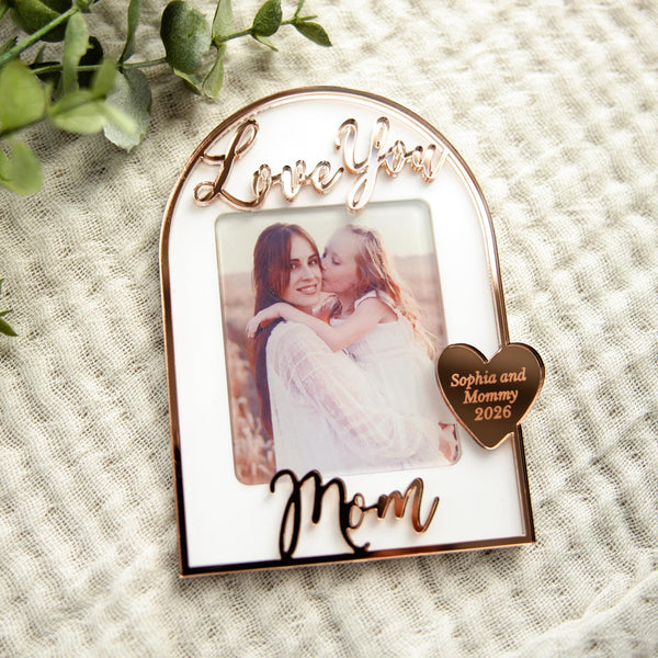 Personalized Photo Magnet for Mom, Mother's Day Gift, Custom Picture Magnet, Fridge Photo Gift, Family Keepsake for Mom