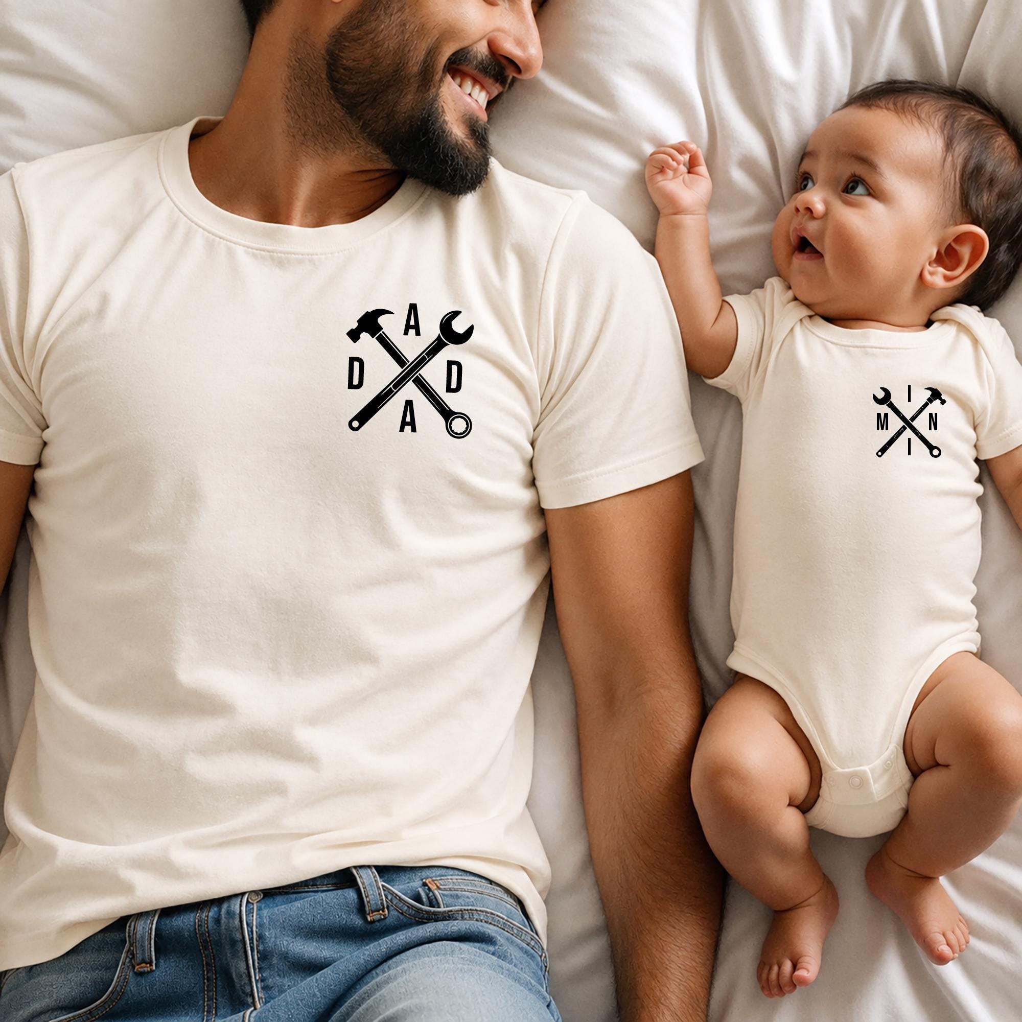 Matching Dad And Baby Shirts, DADA MINI Outfit, Daddy And Me Matching Set, New Dad Fathers Day Gift