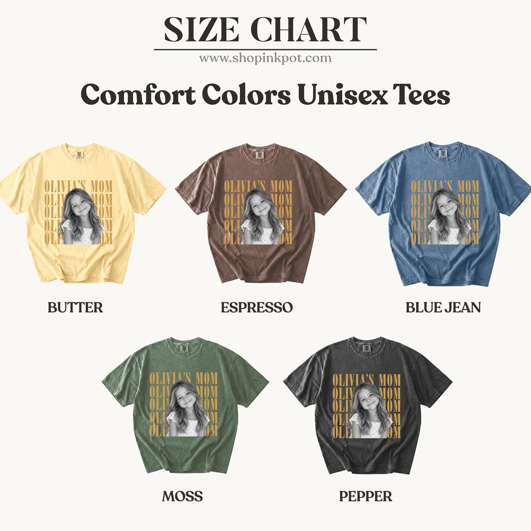 Comfort Colors® Custom Mom Photo Sweatshirt or Shirt, Personalized Mom Shirt, Vintage Photo T-Shirt, Mother’s Day Gift for Mom
