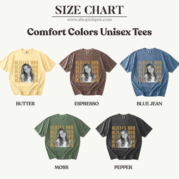 Comfort Colors® Custom Mom Photo Sweatshirt or Shirt, Personalized Mom Shirt, Vintage Photo T-Shirt, Mother’s Day Gift for Mom