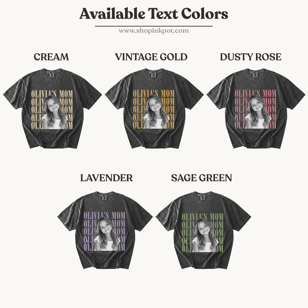 Comfort Colors® Custom Mom Photo Shirt or Sweatshirt, Personalized Mom Shirt, Vintage Photo T-Shirt, Mother’s Day Gift for Mom