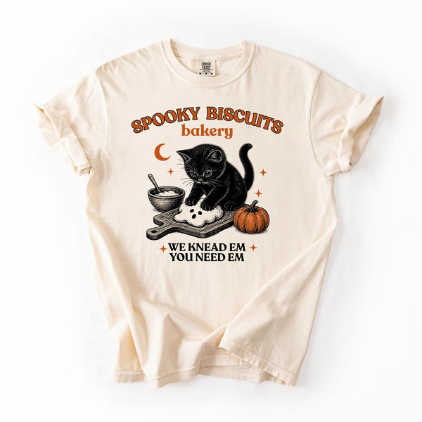 Spooky Biscuits T-Shirt | Baking Shirt, Gift For Baker, Funny Baking Shirt, Bakery Gift,Baking Mom Shirt, Cat Shirt