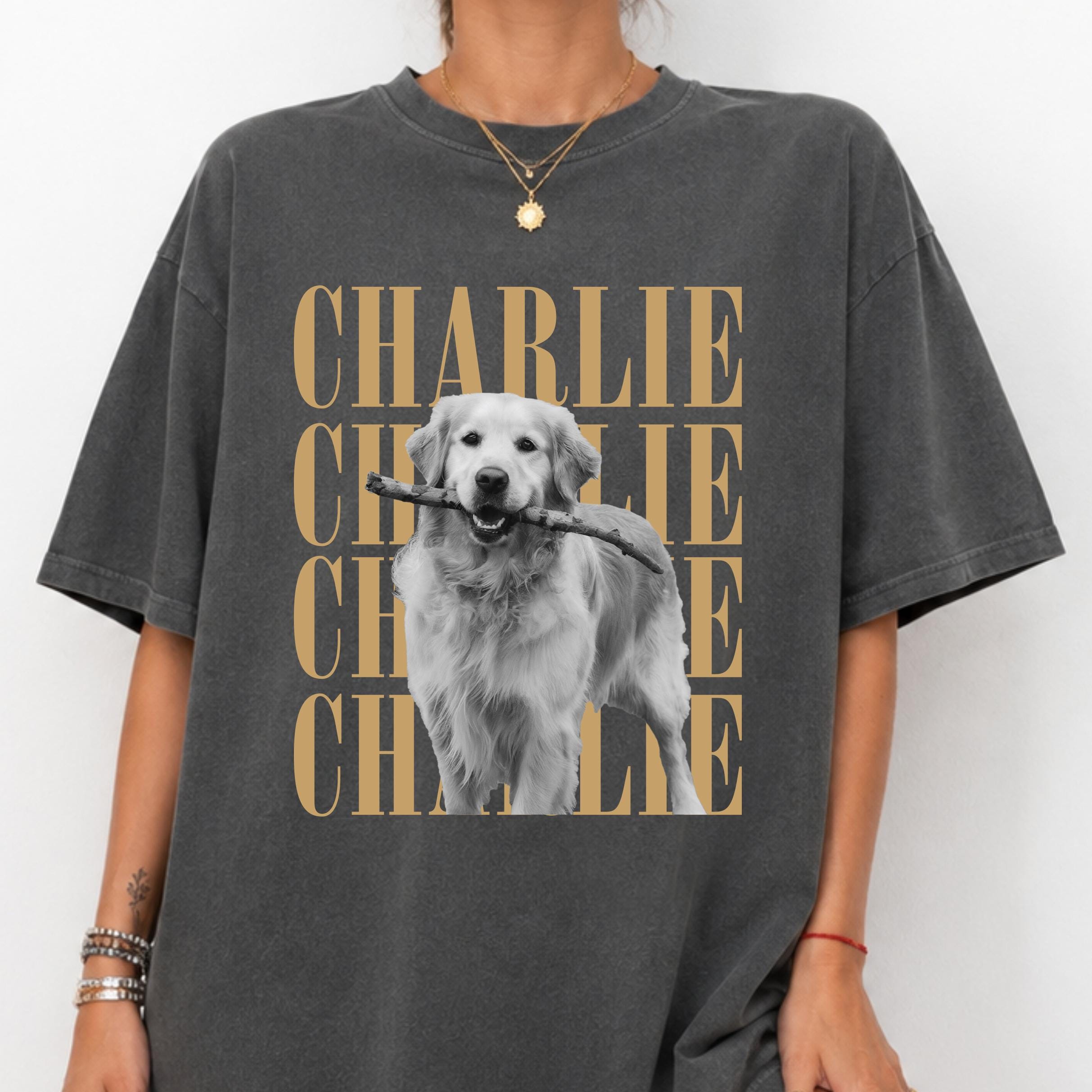 Comfort Colors® Custom Pet Photo Shirt or Sweatshirt, Personalized Pet Name T-Shirt, Vintage Dog & Cat Shirt