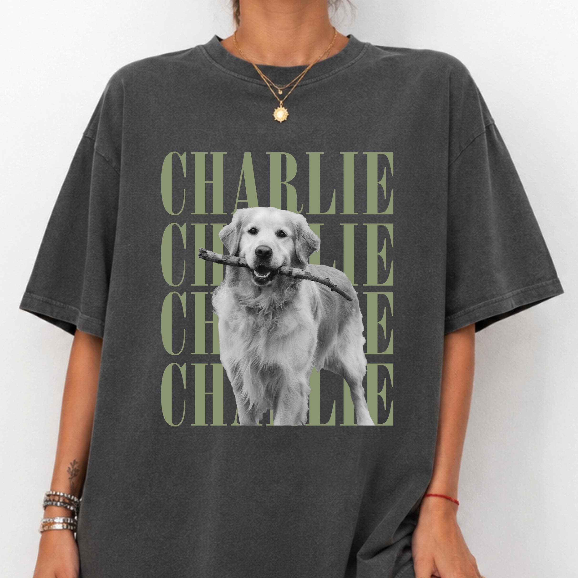 Comfort Colors® Custom Pet Photo Shirt or Sweatshirt, Personalized Pet Name T-Shirt, Vintage Dog & Cat Shirt