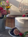 Beach Wedding Cake Topper | Custom Name Tropical Cake Topper, Mr Mrs Wood Topper, Adventure Themed Rustic Wedding Decor, Travel Cake Topper