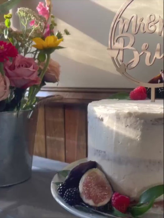 Foreva Eva Wedding Cake Topper | Personalized Cake Topper, Love Wood Acrylic Topper, Anniversary Custom Topper, Engagement Topper Decor