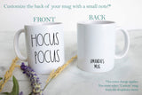 Rae Dunn Inspired Hocus Pocus - White Ceramic Mug