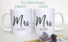 Married Mrs. Custom Date - White Ceramic Mug - Inkpot