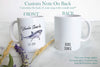 Uncle Shark Watercolor - White Ceramic Mug - Inkpot