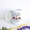 I Survived My Daughter's Wedding Fall Burgundy Floral Custom Date - White Ceramic Mug
