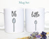 Big Soon and Little Spoon Individual or Mug Set  - White Ceramic Mug - Inkpot