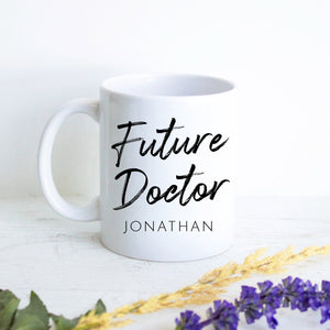 Future Doctor With Custom Name - White Ceramic Mug - Inkpot
