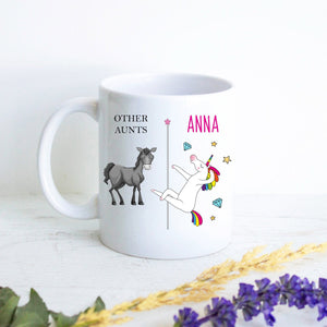 Other Aunts Vs. You Unicorn - White Ceramic Mug - Inkpot