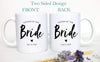 Father of the Bride Father of the Groom Individual or Mug Set Custom Name With Date - White Ceramic Mug - Inkpot