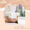 Floral Wreath Married Mrs. Mug #2 Custom Name - White Ceramic Mug