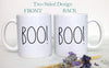 Rae Dunn Inspired "Boo" - White Ceramic Mug