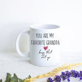 You Are My Favorite Grandpa - White Ceramic Mug