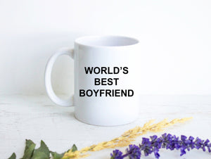 World's Best Boyfriend Mug, Boyfriend Christmas Gift, Gift for Him, Anniversary Gift, Boyfriend Gift, Custom Personalized Boyfriend Gift
