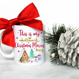 This is My Hallmark Christmas Movie Watching Mug Gingerbread  - White Ceramic Mug