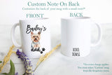 Personalized Terrier Mom and Dad Individual or Mug Set - White Ceramic Custom Mug