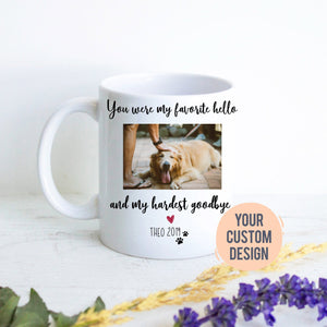 Custom Photo Dog Loss #2 - White Ceramic Mug - Inkpot