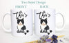 Personalized Black Cat Mom and Dad Individual or Mug Set - White Ceramic Custom Mug - Inkpot