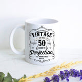 Aged to Perfection 50th Birthday - White Ceramic Mug