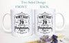 Aged to Perfection Mug Custom Date - White Ceramic Mug